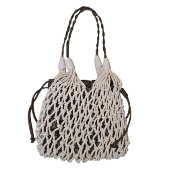 Free People Crochet Daily Shoulder Bag NWOT - Picture 6 of 7